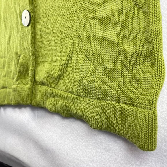 NWT WILLOW Womens XL Green Cardigan Button Up Spread Collar Soft Knit Duster - Picture 5 of 12